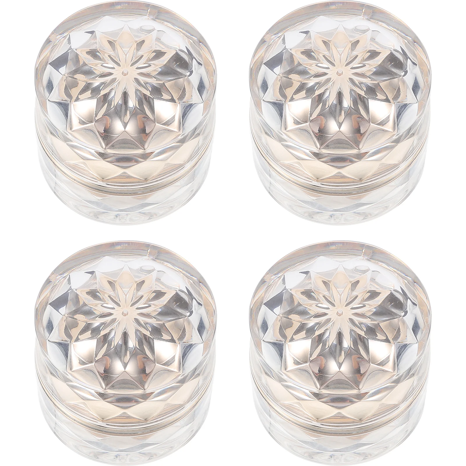 4 ชิ้น ภาชนะบรรจุครีมทาหน้าแบบเติมได้ ขวดขนาดเล็กพกพาสะดวก ขวดเก็บเครื่องสำอาง ภาชนะบรรจุครีมทาหน้า ขวดเครื่องสำอาง