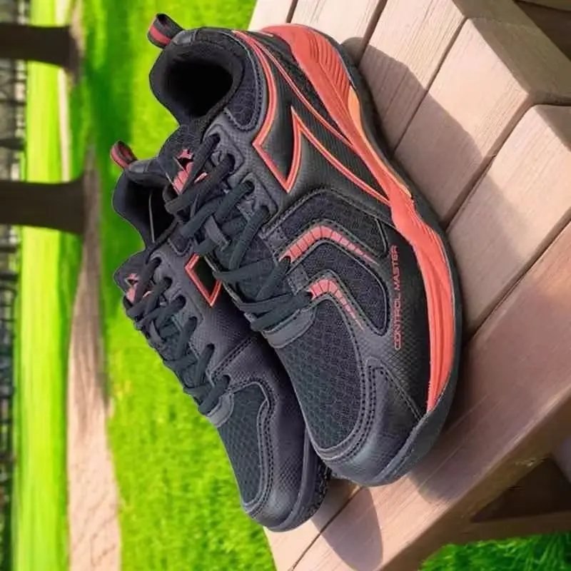 

Роскошные брендовые туфли для настольного тенниса для мужчин, черные, белые, мужские туфли хорошего качества для тренировок по бадминтону, мужская спортивная обувь в помещении