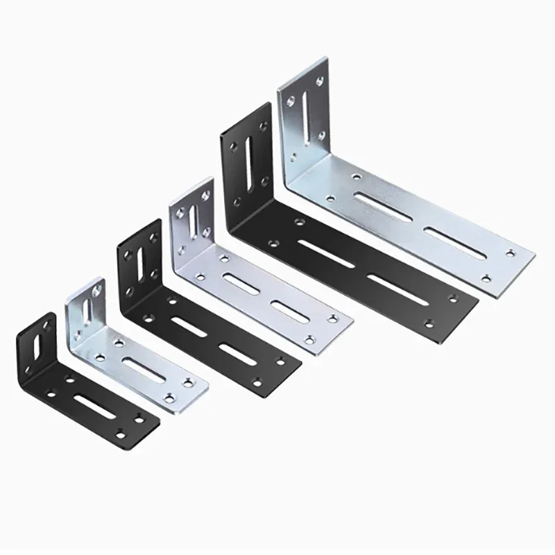 1/2/4Pcs Stainless Steel L-shaped Corner Code 90 Degree Right Angle Fixed Bracket Connector Furniture Bed Frame Cabinet Support