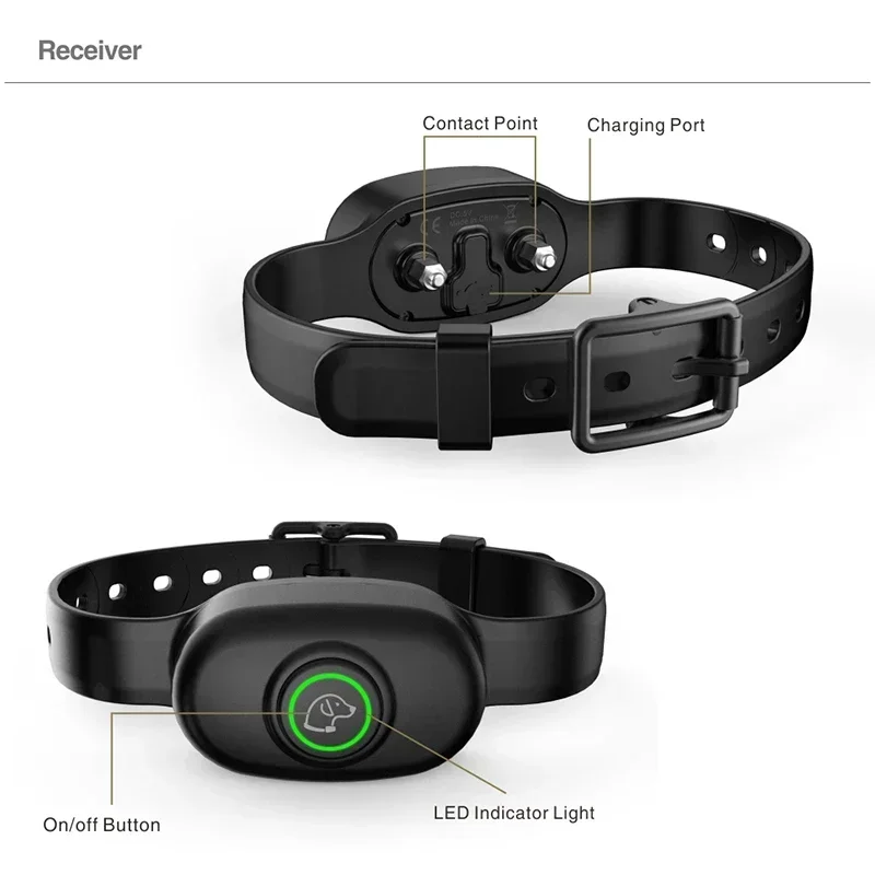 Remote Control Dog Training Collars Electric Automatic Dog Bark Collar IP67 Waterproof Rechargeable Collar Pet Training Collars