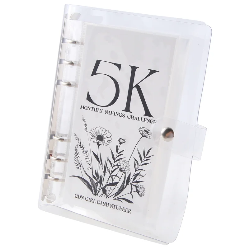 ABFM-Envelope Challenge Binder Savings Binder For Save With Cash Envelopes For Budget Planning