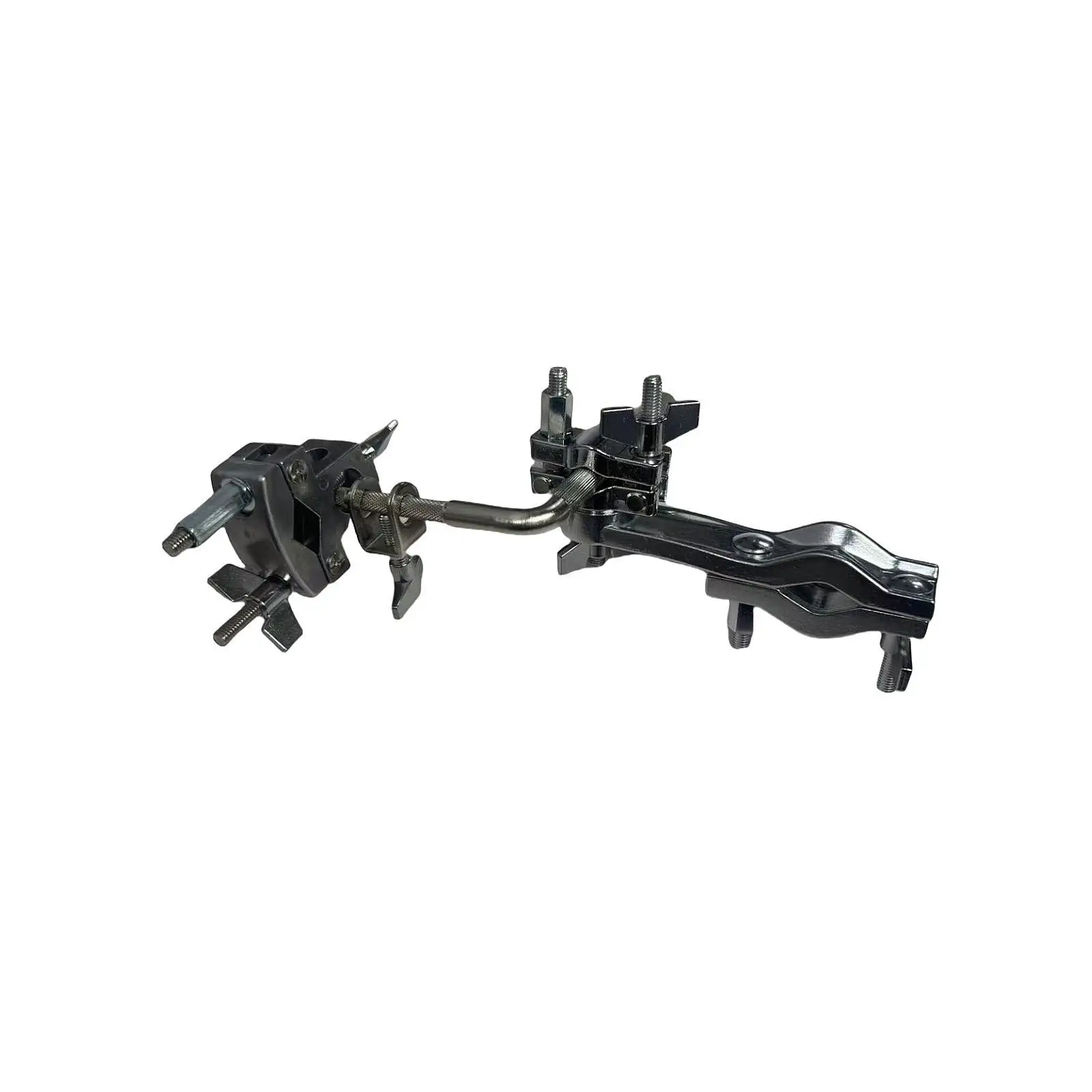 Black Drum Cymbal Clamp Bracket Durable Iron Percussion Stand Mounting Rack Hardware for Drum Accessories and Practice