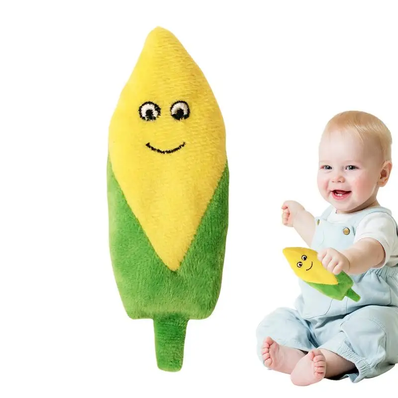 Soothing Baby Toy For Sleep Soft Plush Corn Stuffed Calming Bean Sprout Washable Cuddly Interactive Sensory Cozy For Car Seat