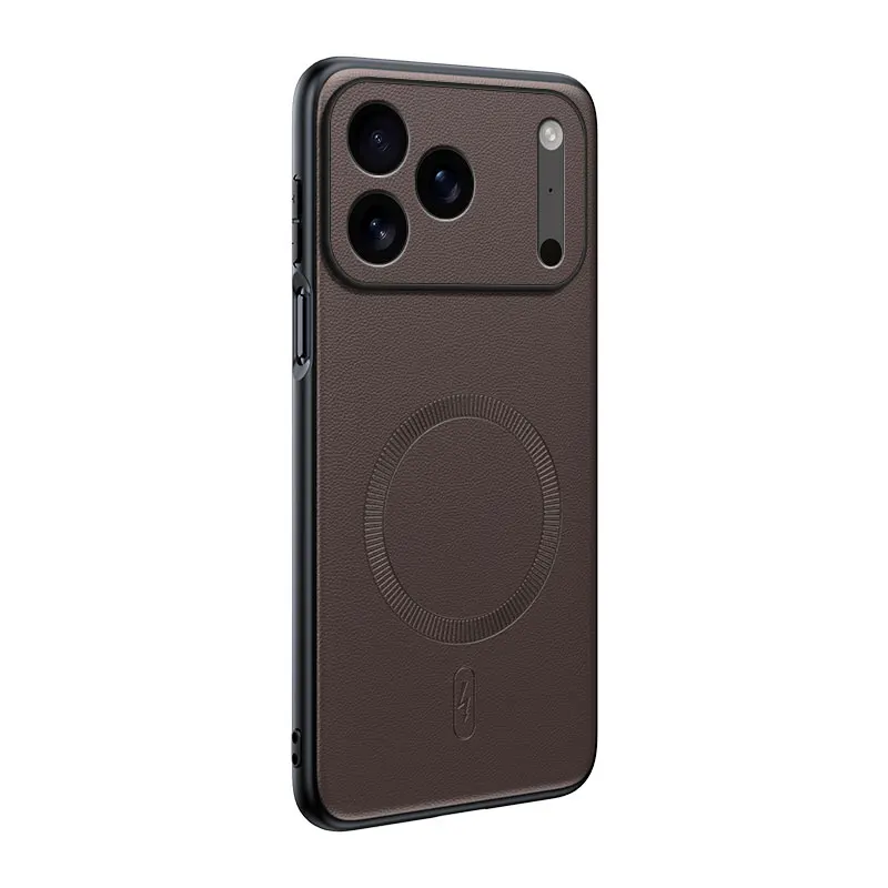 Für iPhone 18 Pro Max Hülle Magnetische Leder-Schutzhülle für iPhone 18 Pro Anti-Fingerabdruck Rutschfeste PC+TPU 17 Pro Max – Detail 4