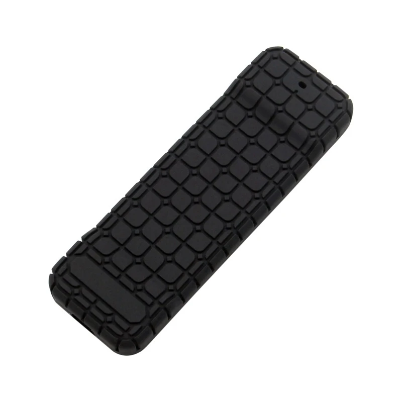 2X Silicone Proof Durable Soft Cover Waterproof Protective Case Rectangle Sleeve For Apple TV 4K Remote Control Black