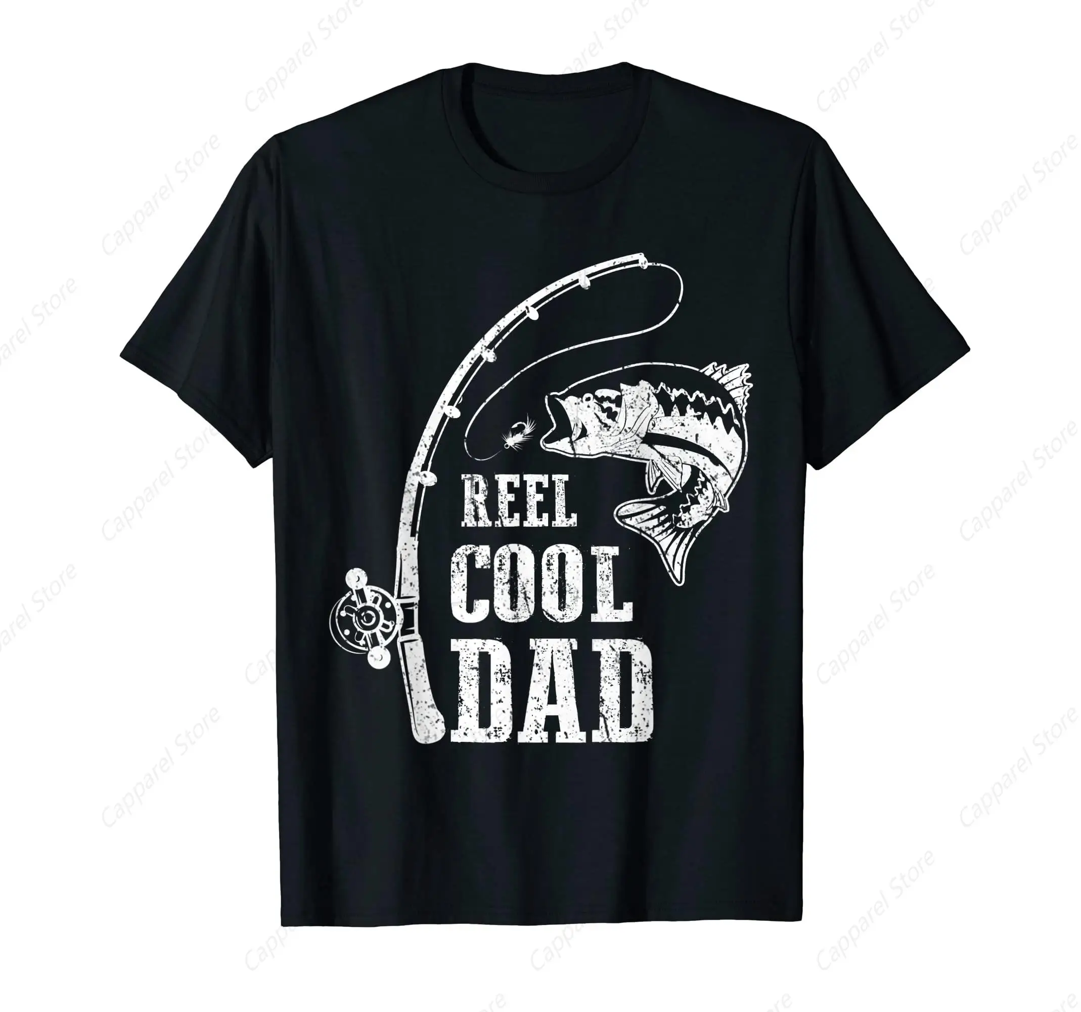 

Reel Cool Dad T-Shirt For Men Cotton 100% Summer Tops