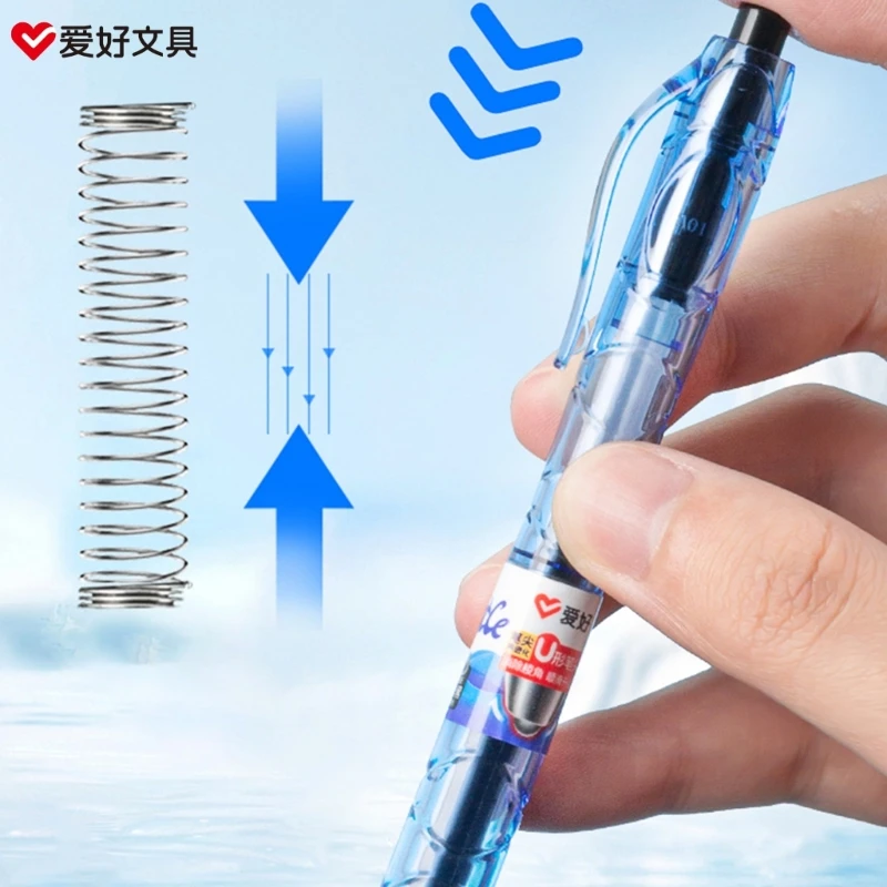 Penna Gel K1AA penna Roller liquida penna a sfera con inchiostro da 0.5mm penna ad asciugatura rapida per la scrittura