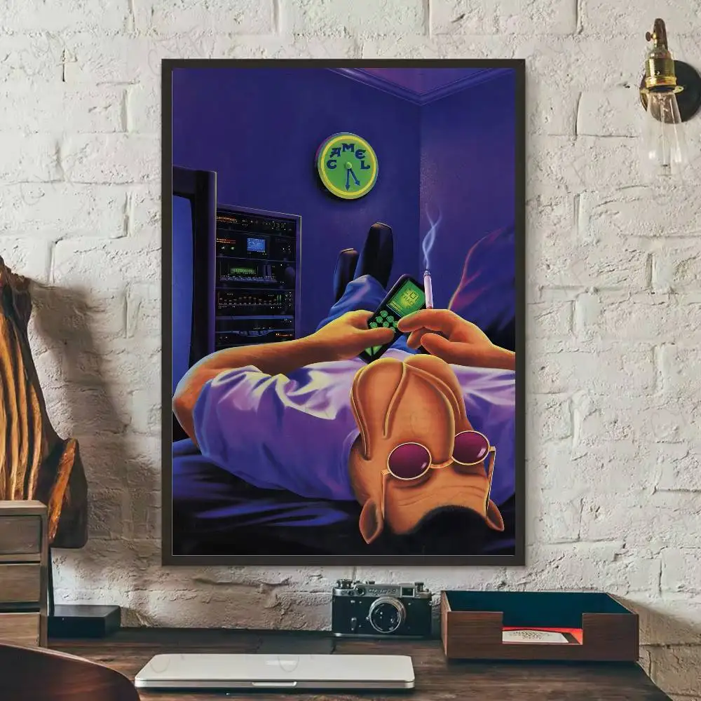 Vintage C-Camel C-Zigaretten Poster Poster Selbstklebende Wandkunst für Wohnzimmer Schlafzimmer Kein Verblassen Moderne Heimdekoration Aufkleber