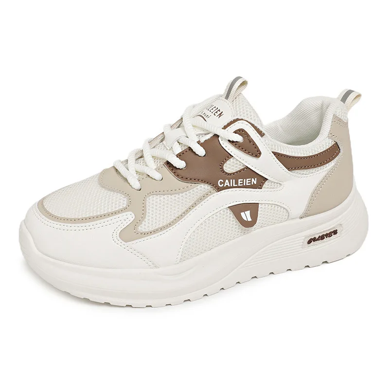 Mesh Breathable Sports Shoes for Women 2026 New Spring Dad Shoes, Lightweight and Soft Soled Running White Shoes view 6
