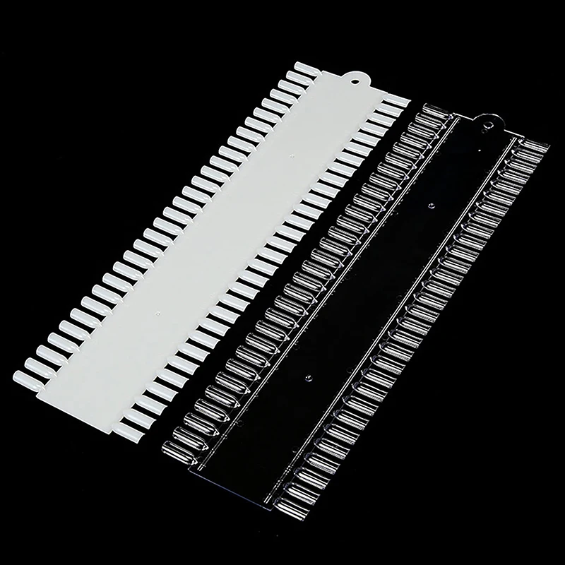 60Pcs/set False Nail Tips Nail Polish Palette Stand Show Tools Flat-Bottom Manicure Solid Plastics Nail Art Display Tools
