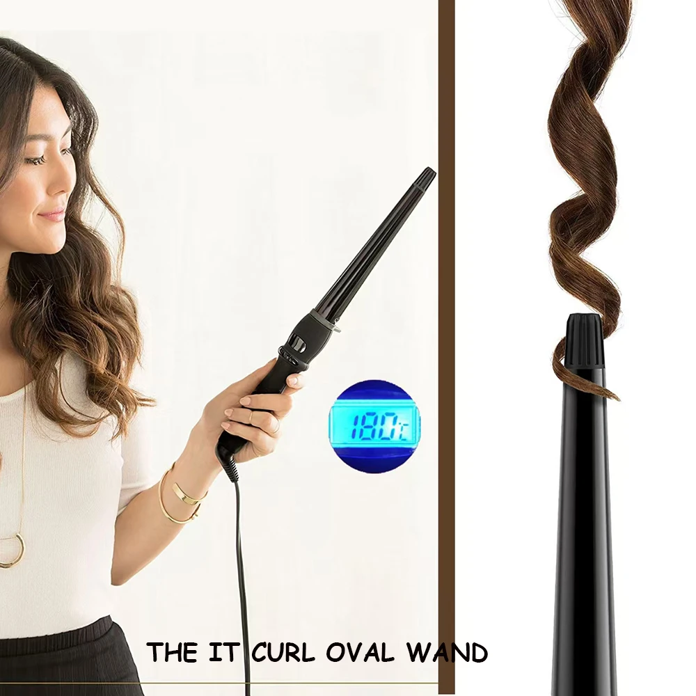 Hair Styling Supplies Curling Iron LED Electric Hair Curler Curling Tongs Hair Styler Crimper Hair Iron Wavy Hair