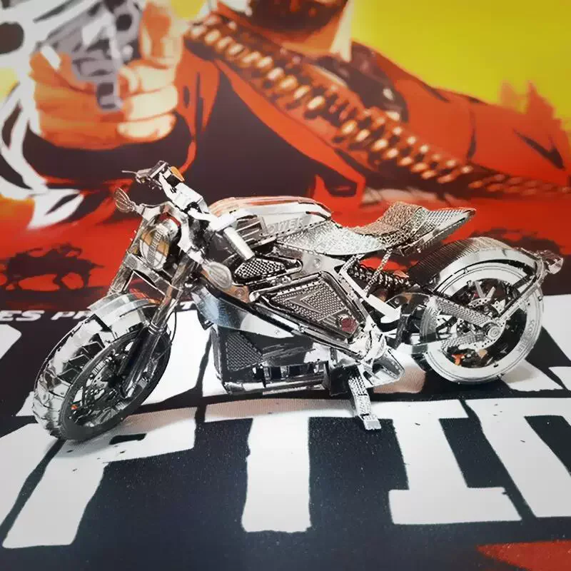 

Металлическая 3D-модель для сборки из нержавеющей стали, мотоцикл Авенджерс, подарок на день рождения