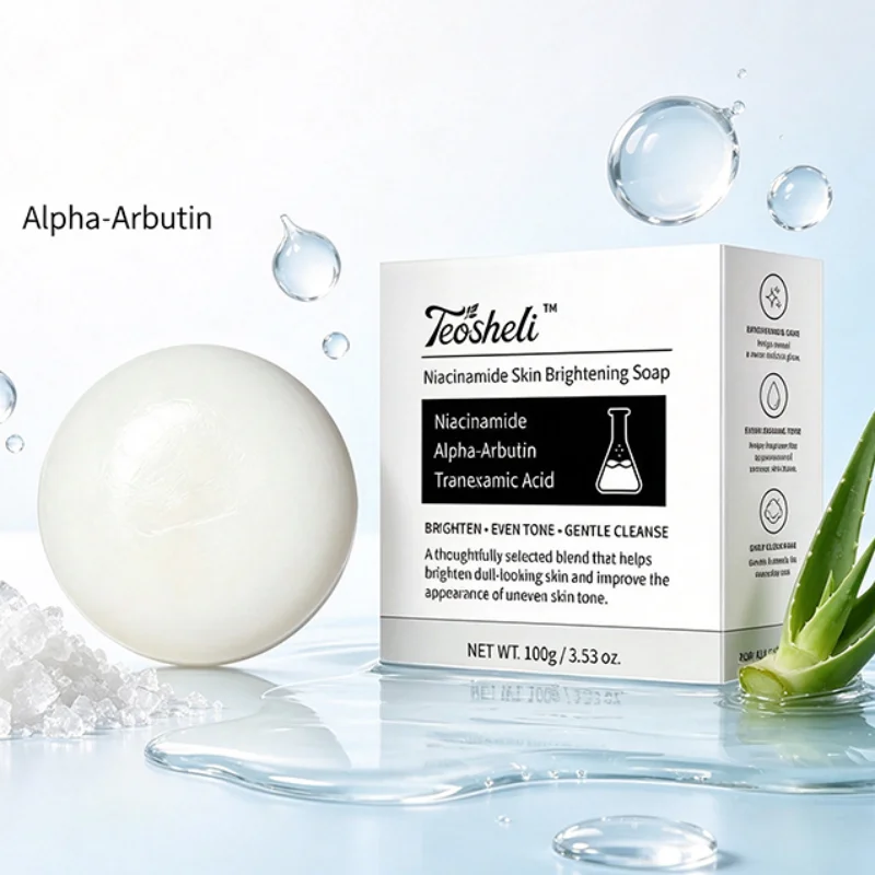 Niacinamide Skin Brightening Soap Rich Foam Gently Cleansing Soap Bar  Lasting Moisturizing Facial Body Cleaning Soap