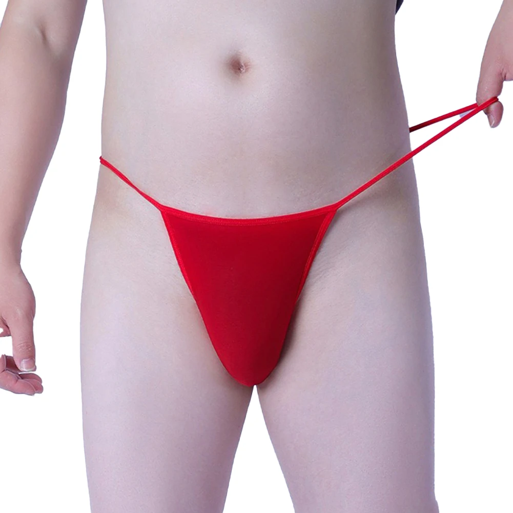 

Sexy String Bikini Men Ultra-thin Translucent Thongs Sexy Briefs Underwear G-String Pouch Panties Sheer Smooth Underpants