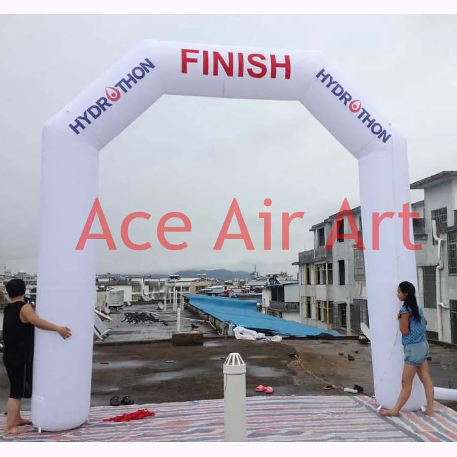 Customized Tall Inflatable Finish Line, Start Line for Sport Game and Advertising, 4x5m