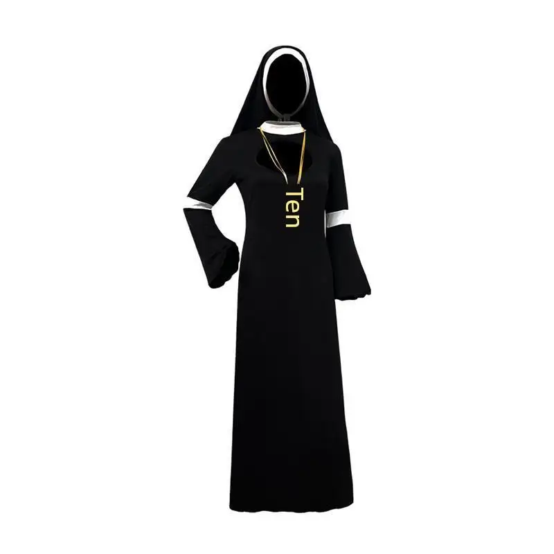 أزياء الهالوين التأثيرية للراهبة دكتور بار أداء الرقص النسائية إضاءة المسرح نماذج الزي النسائية #5