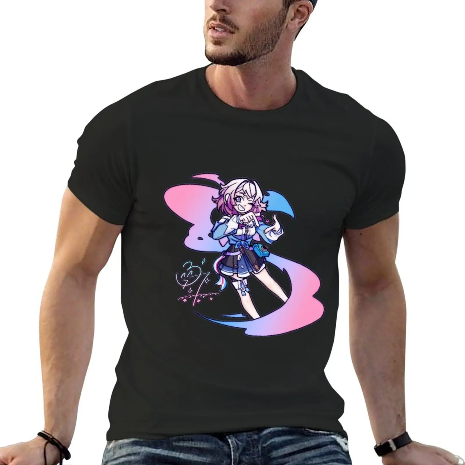 

March 7th Vibe T-Shirt tops plus size tops blacks anime tshirt mens clothing