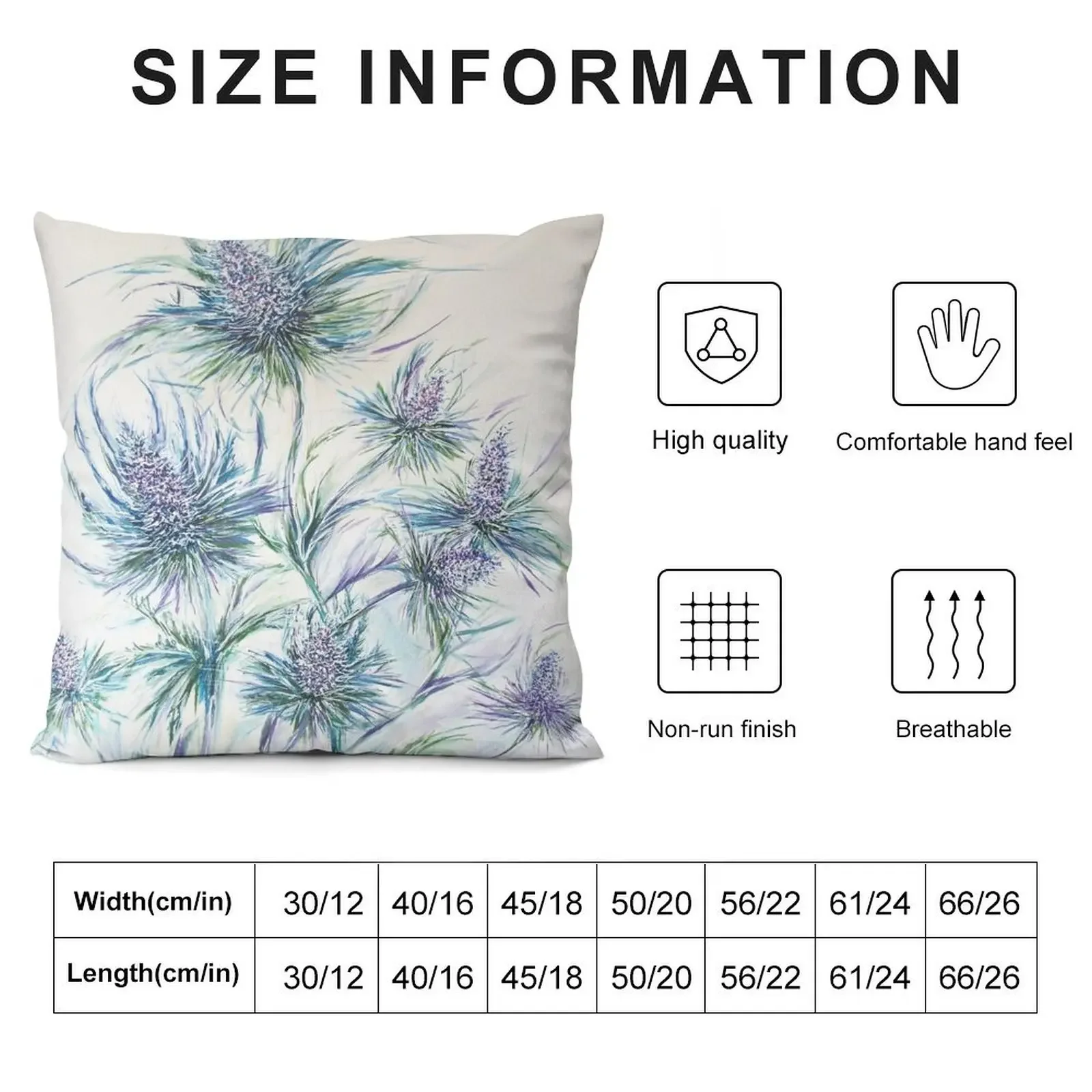 scottish blue thistles Throw Pillow Christmas Throw Pillows Covers Pillowcases pillow