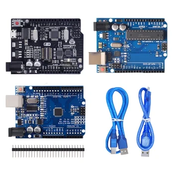 לוח פיתוח Arduino UNO R3 עם שבב CH340G ATMEGA16U2 / UNO+WiFi R3 MEGA328P הרשמי של UNO R3 WeMos ESP8266