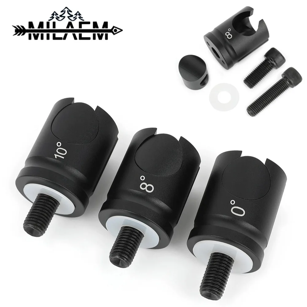 

0/5/8/10° Archery Bow Stabilizer Balance Bar Quick Disconnect Adapter Mount Detach for Compound Bow Hunting Shooting Accessories