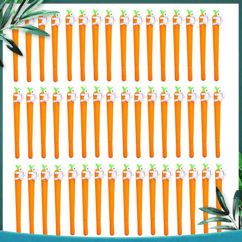 YSS-200X Carrot Bunny Ink Pen,Easter Gift Easter Party Decoration Ballpoint Pen For Office School Supplies Gifts