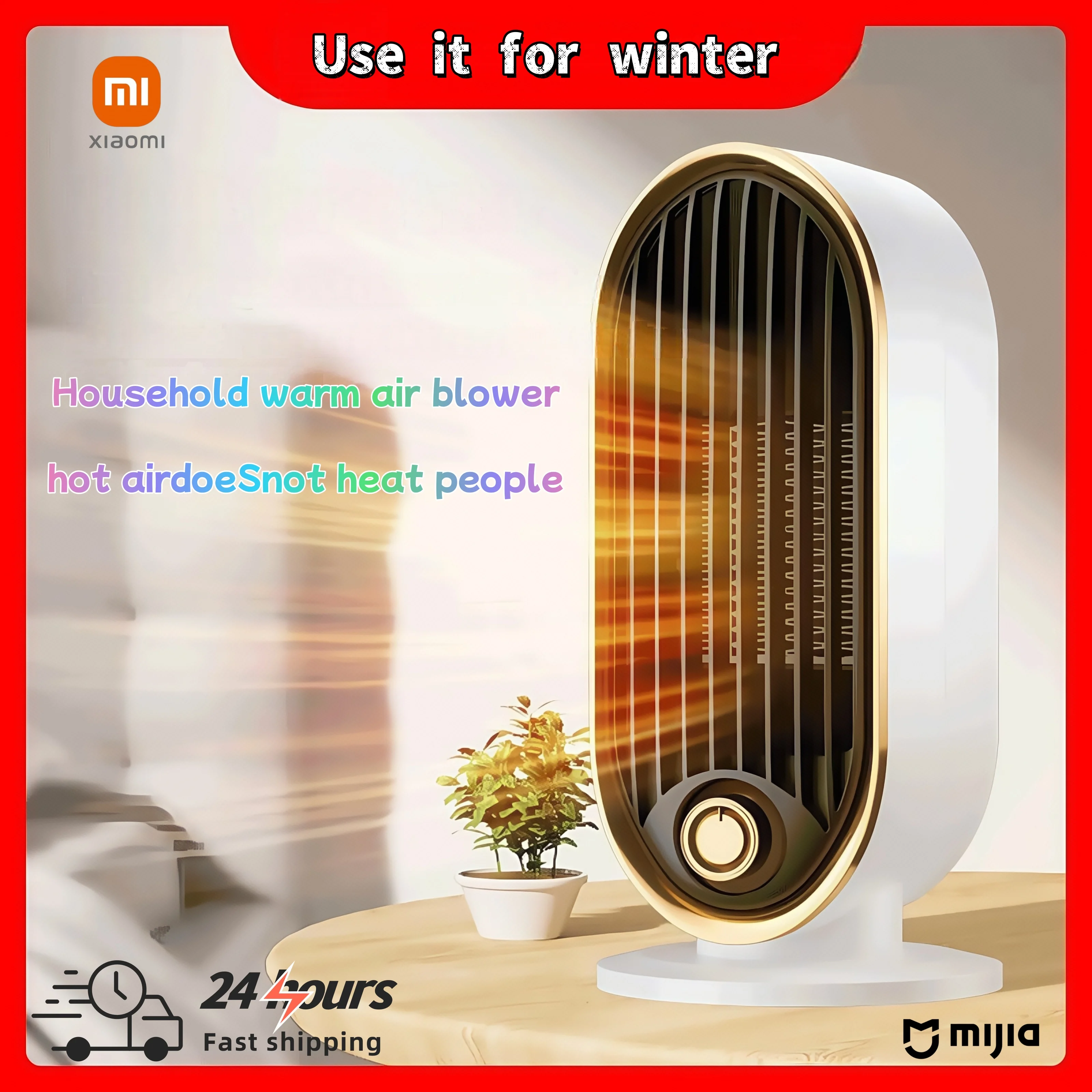 Xiaomi Warmer Electric Saving Ceramic Household Space Air Hot Electric Fan Heater With For Office Room Home Desk Winter Warmer