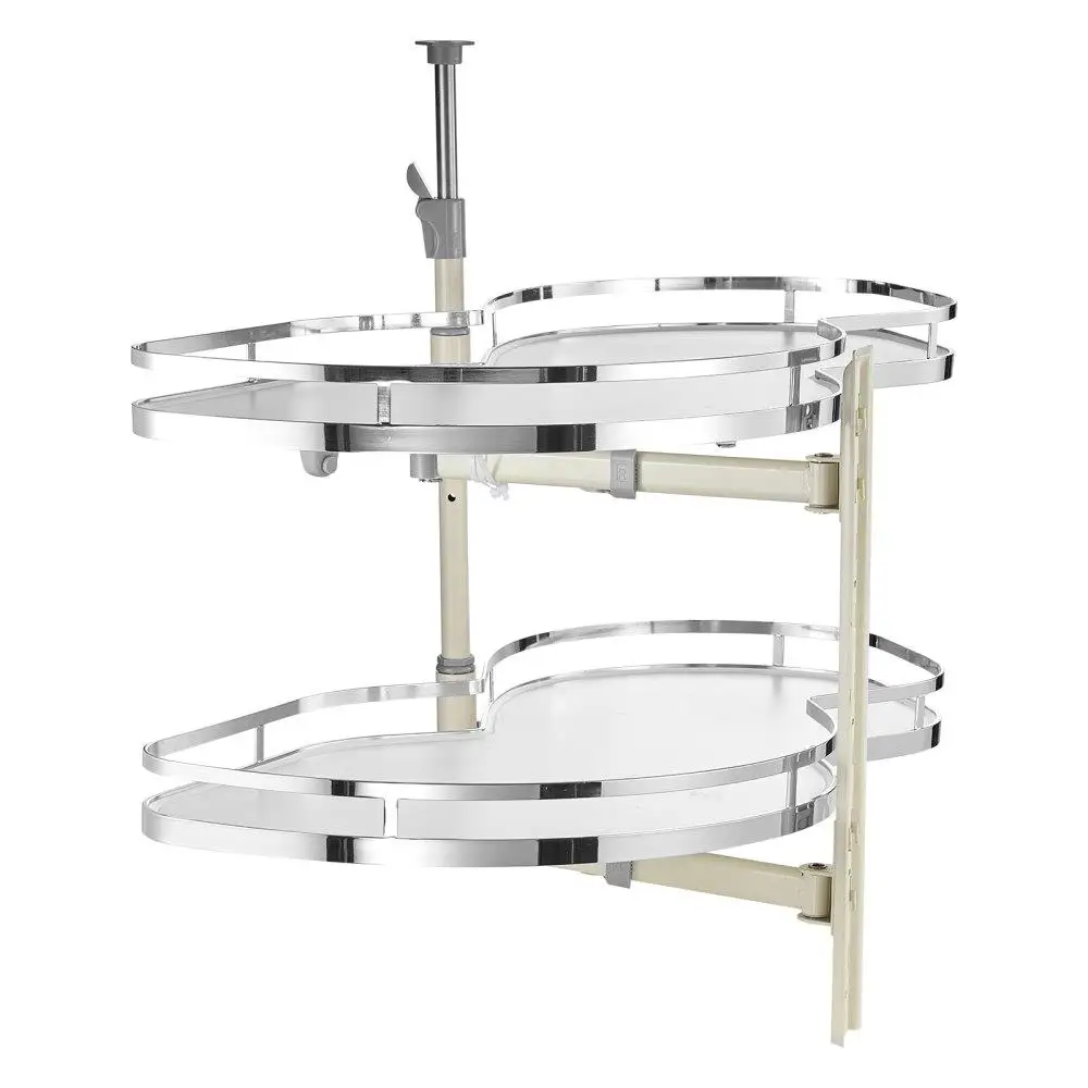 

2 Tier Swing Right Corner Cabinet Pull Out Organizer Soft Close Kitchen Storage Solution