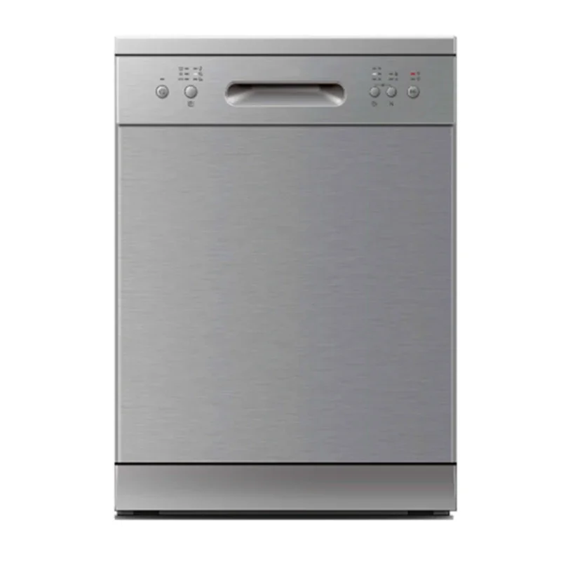 Whisper-Quiet 60cm Silver Smart Control Dishwasher with 12 Place Settings and Hygiene Protection