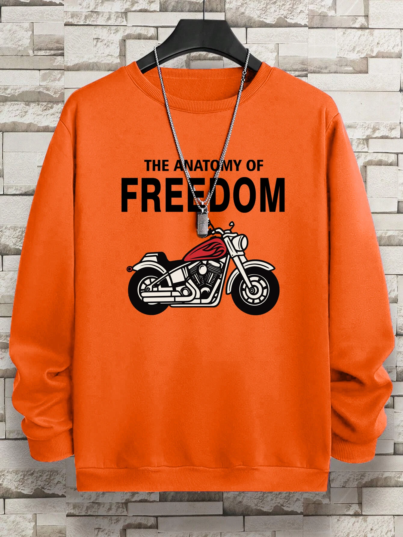 Hot Rods bike&night Male Sweatshirt Harajuku High Quality Pullovervintage Casual Hoodies Autumn Loose Tracksuit