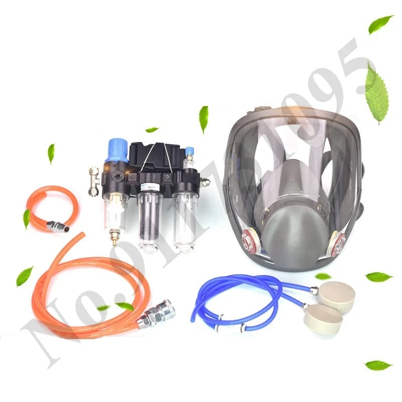 Air-Supplied 6800 Gas Mask Dust Filtration SystemChemical Paint MaskFull Face MaskAir Filtration System