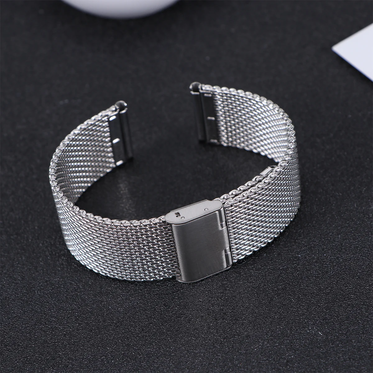 

22 Mm Watch Bands for Men Mesh Watchband Stainless Strap Metal Steel Watchbnad Shark