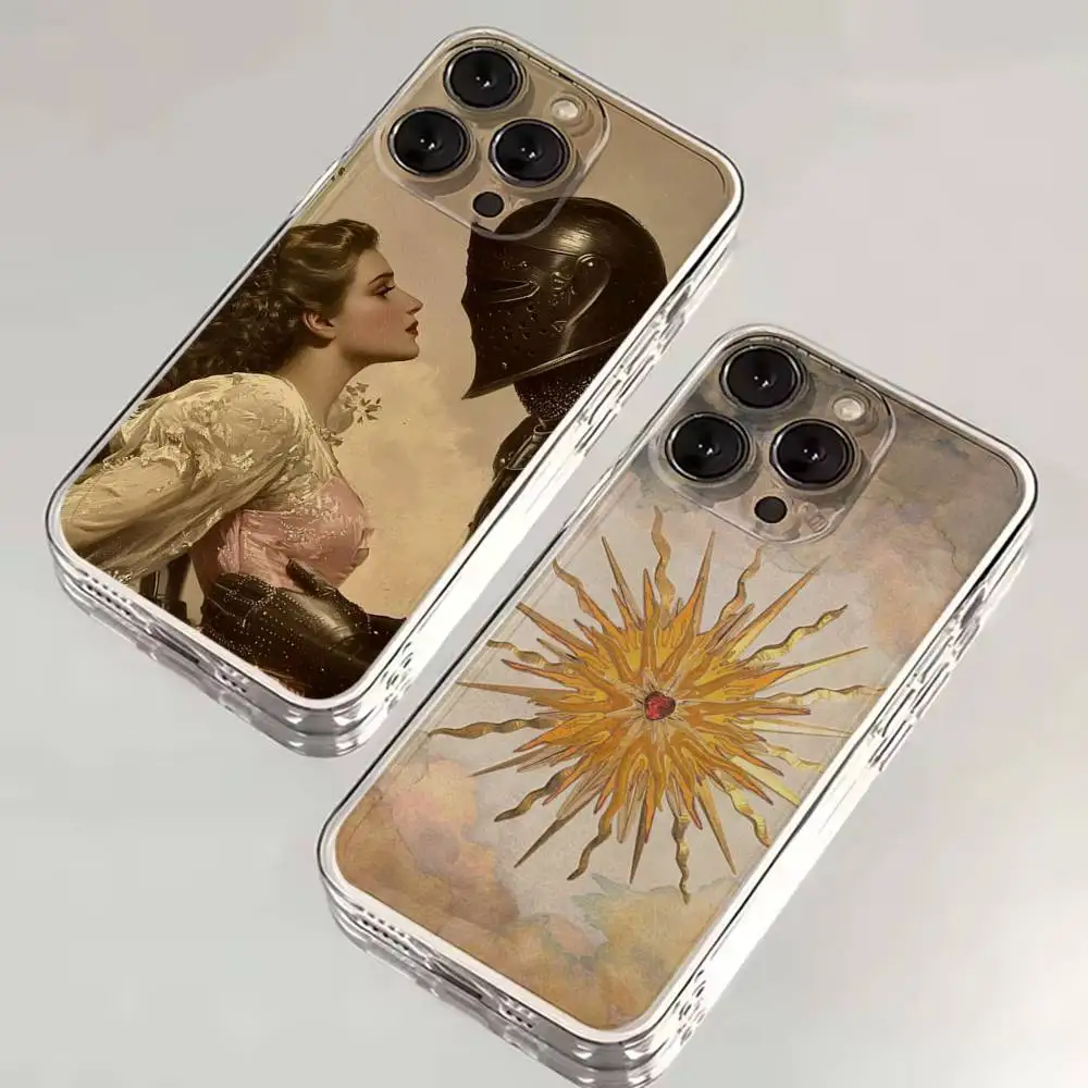 

Renaissance Art Painting Phone Case For iPhone 16,15,14,13,12,11 Plus,Pro,Max,XR,XS,X,7,8 SE,Mini Transparent Silicone Soft