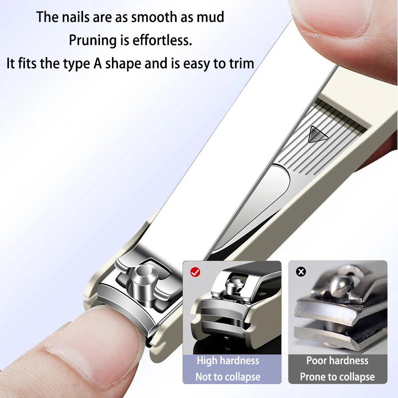 Conjunto de cortador de unhas de 9 peças, anti-respingo, conjunto de estojo portátil, armazenamento portátil, ferramentas de cortador de unhas de aço inoxidável para mulheres