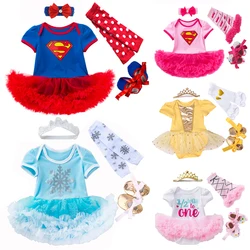 Newborn Baby Girl Clothing for Kids Romper Cotton Long Sleeve Toddler Cartoon Jumpsuit Tutu Dress Costume 2024 Party Costumes