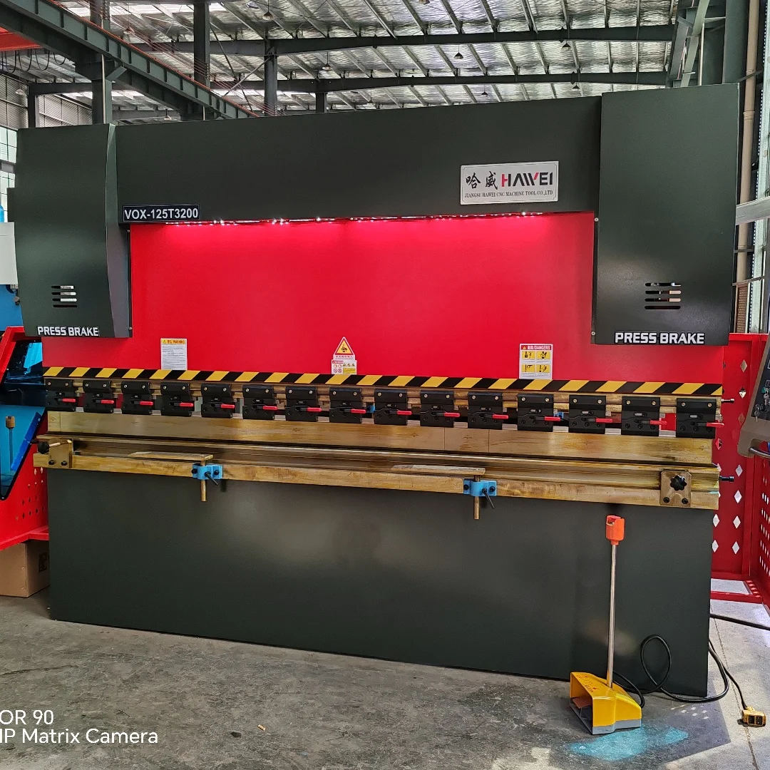 125 Ton 3.2-meter Bending Machine Axis Hydraulic Press Brake Tool Sheet Metal Folding Bending Machine