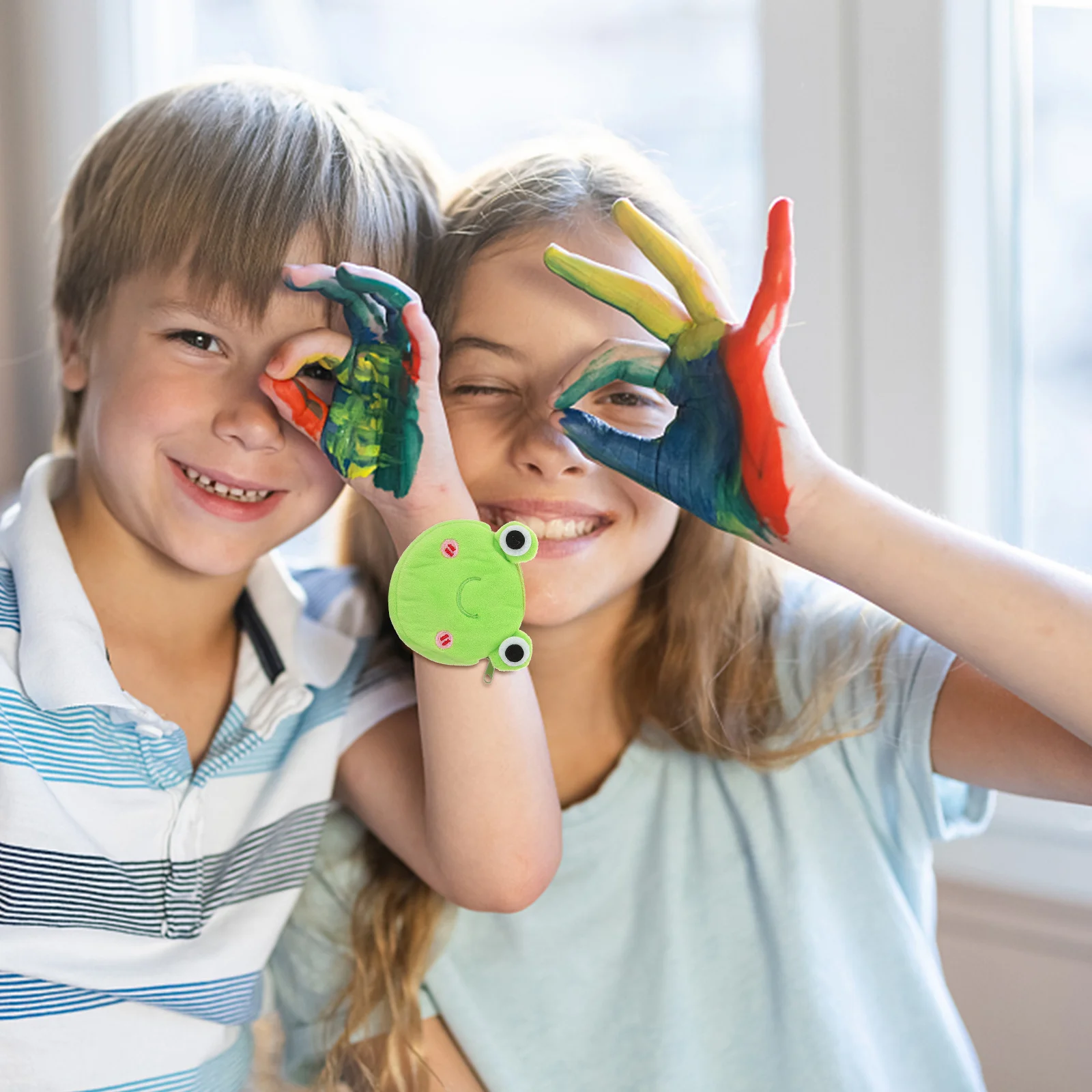 

2pcs Bracelets For Kids Adorable Wristbands Coin Bag Party Favors Cute Lovely Plaything Funny Slap Bands Cartoon Wrist