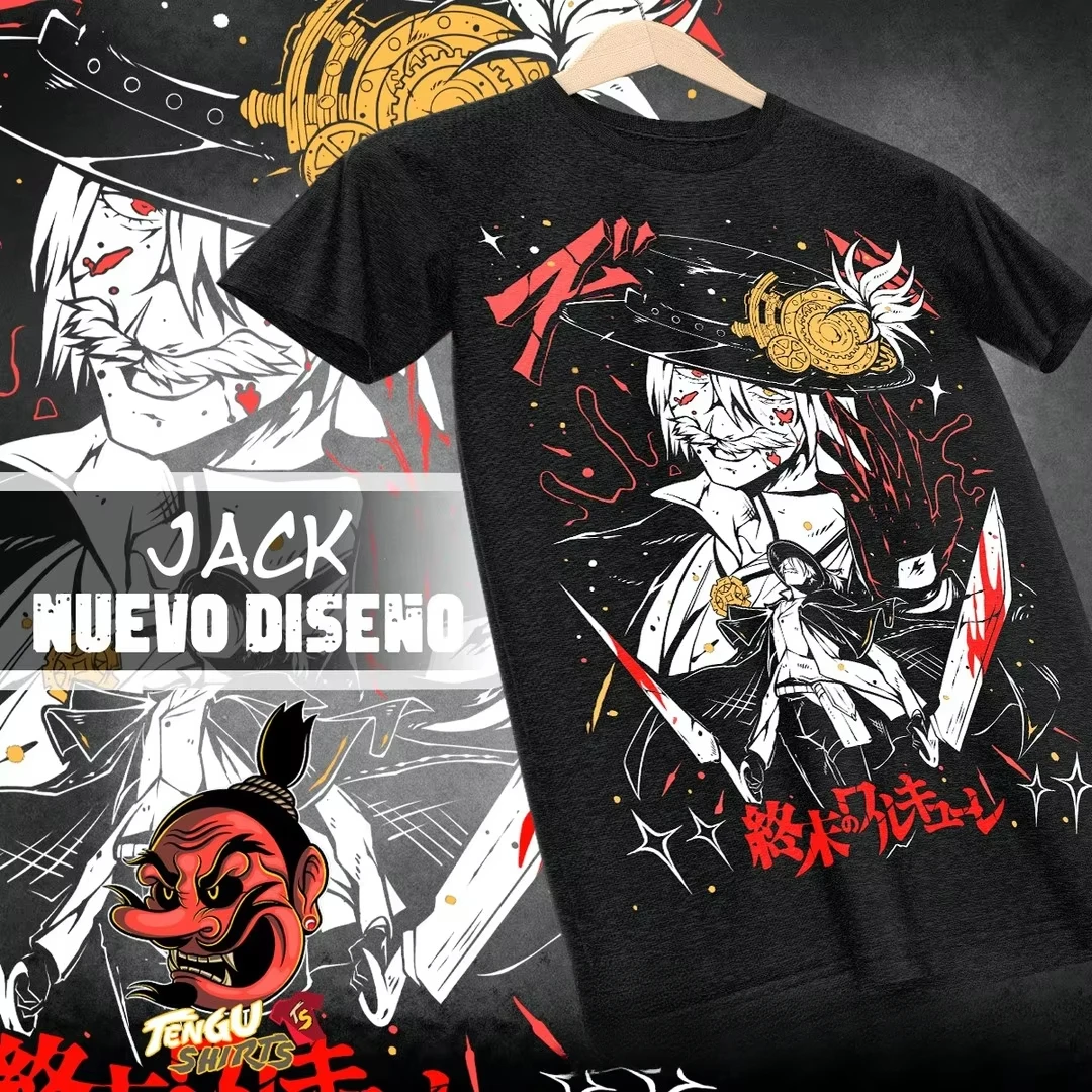 Jack The Ripper T-Shirt Record of Ragnarok Buddha Anime Manga Fan Gift Girl Shirt Women Clothing  Shirts for Women  Gothic