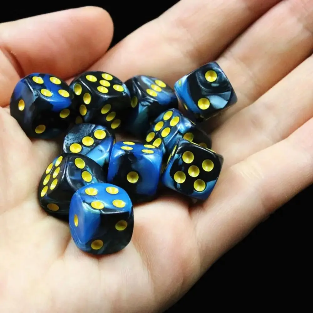 

10Pcs/set D6 16mm Colored 6-sided DND Dice Translucent Colors Role-Playing Polyhedral Dice Party Game Acrylic Table Game Gift