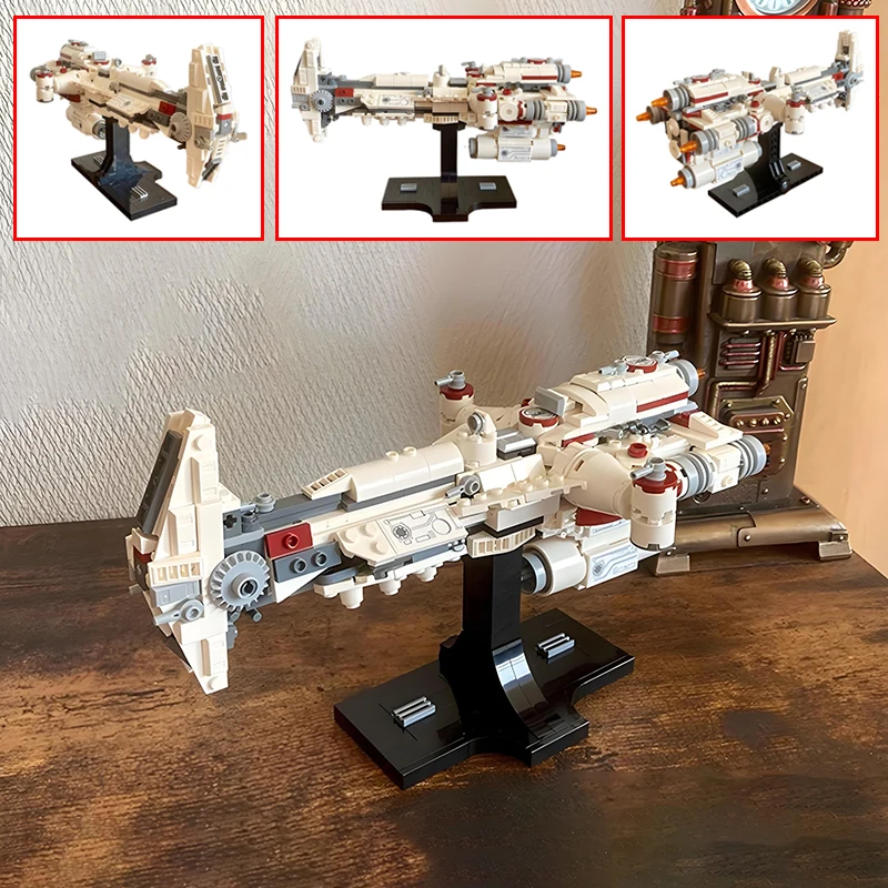 

NEW MOC Star Battle Midi-scale Hammerhead Corvette Building Blocks Tantive IV MOD Ver. DIY Assembly Bricks Model Toys Gifts
