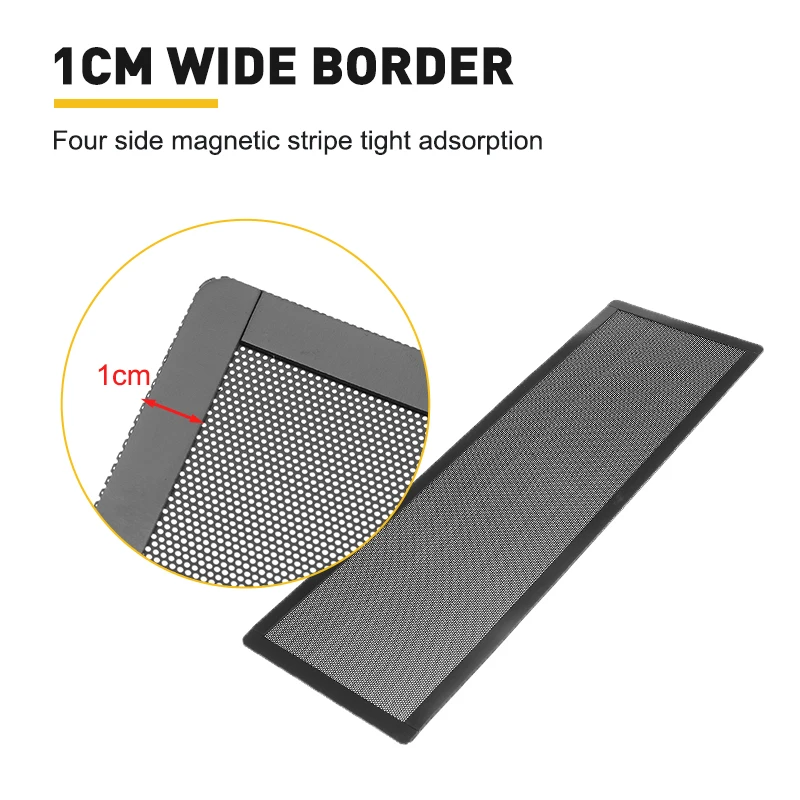 PVC Cooling Fan Antidust Net PC Case Dust Filter Dustproof Magnetic Dust Filter Mesh Net Cover Guard 5 Size PC Dustproof Net