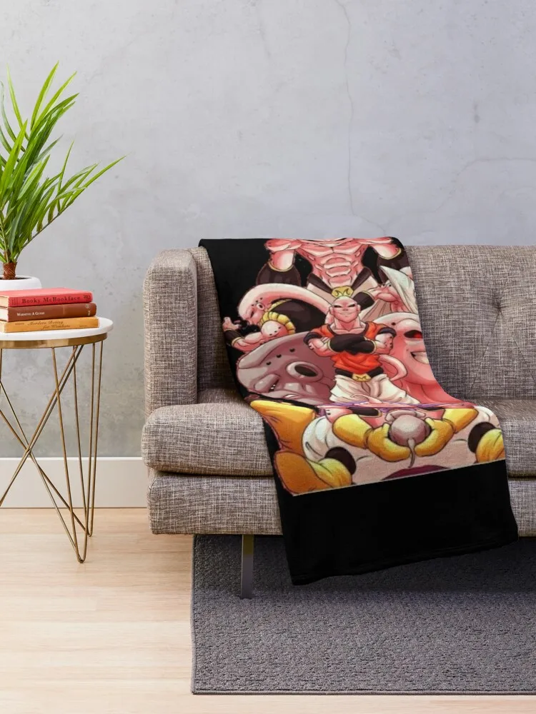 Majin boo Throw Blanket Kid'S Custom Dorm Room Essentials Blankets