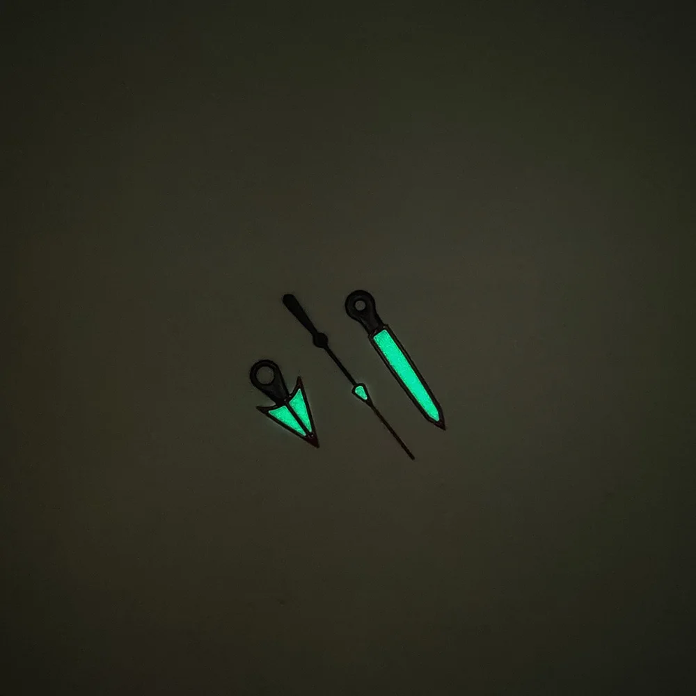 Watch Silver Watch hands Green luminous hands fit NH35 NH36 NH34 NH38 NH39 Movement c3 green luminous NH35 hands
