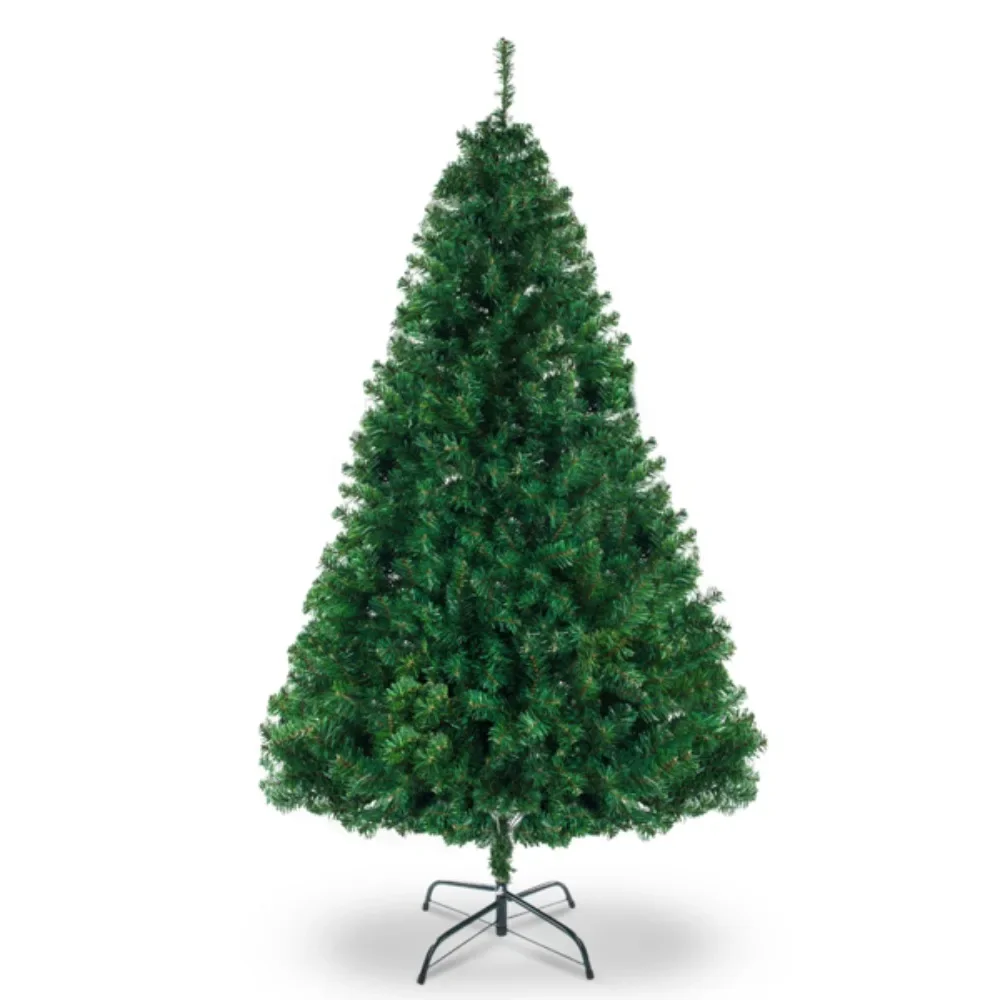 

Green 1334 branches The leaves are made of environmentally friendly flame retardant PVC material for a durable Christmas tree