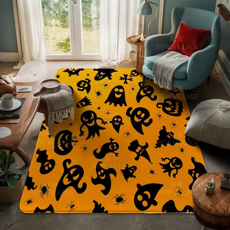 House entrance carpet Home door mat Living Room Bath Foot bathroom non-slip water absorption rugs bath Halloween Autumn Pumpkin