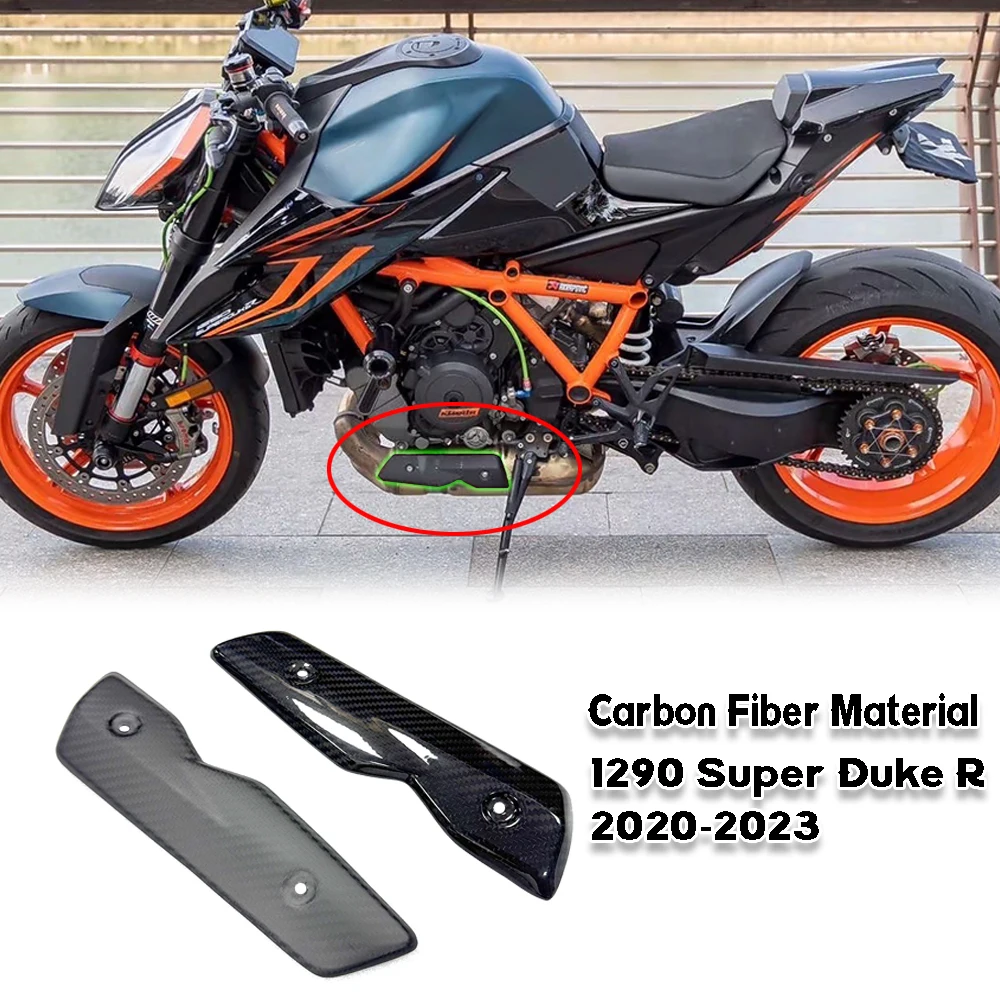 

For 1290 Super Duk- R 2020 2021 2022 2023 Motorcycle Carbon Fiber Material Heat Shield Exhaust Covers