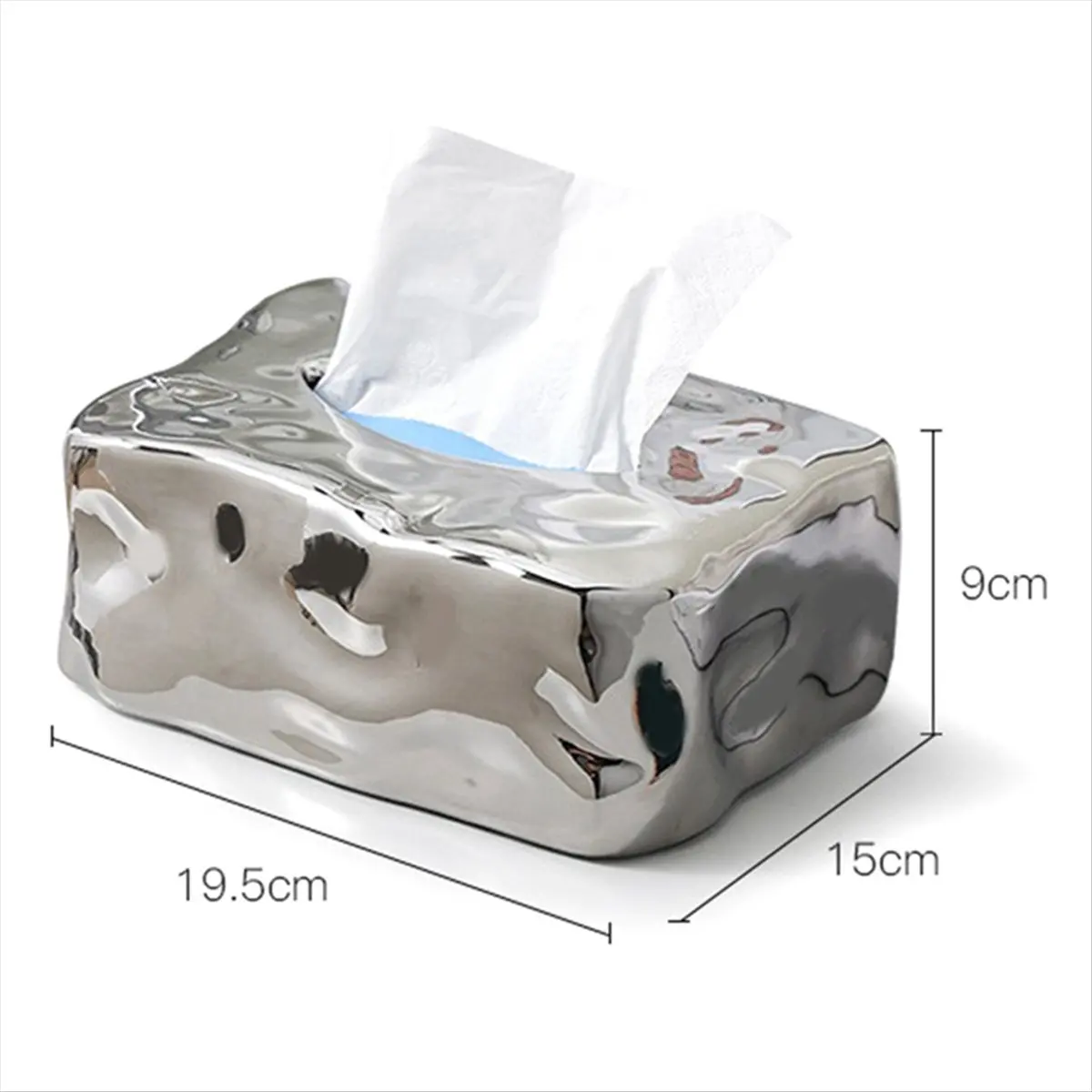 AT16 Retro Spice Wind Gem Tissue Box Creatives Home Ceramic Paper Box Bedroom Ins Decorations Ornaments .