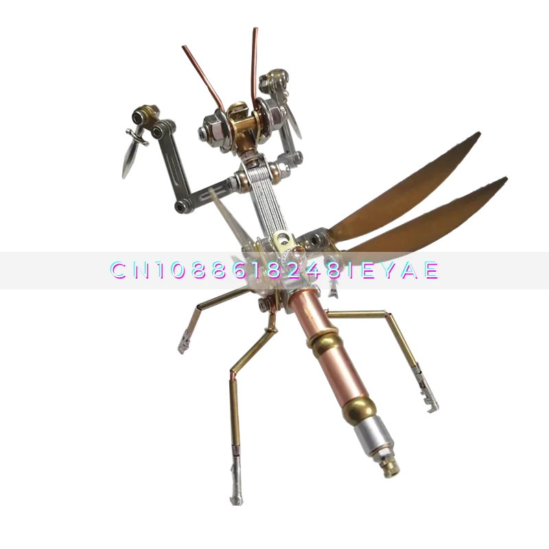 Mechanical Insect Little Mantis Metal Assembly Model 3D Three-dimensional Puzzle Handmade DIY Creative Toy Birthday Gift