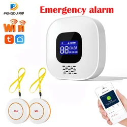 Wireless Doorbell Caregiver Pager SOS Emergency Call Panic Button for Elderly Patient Personal Emergency At Home