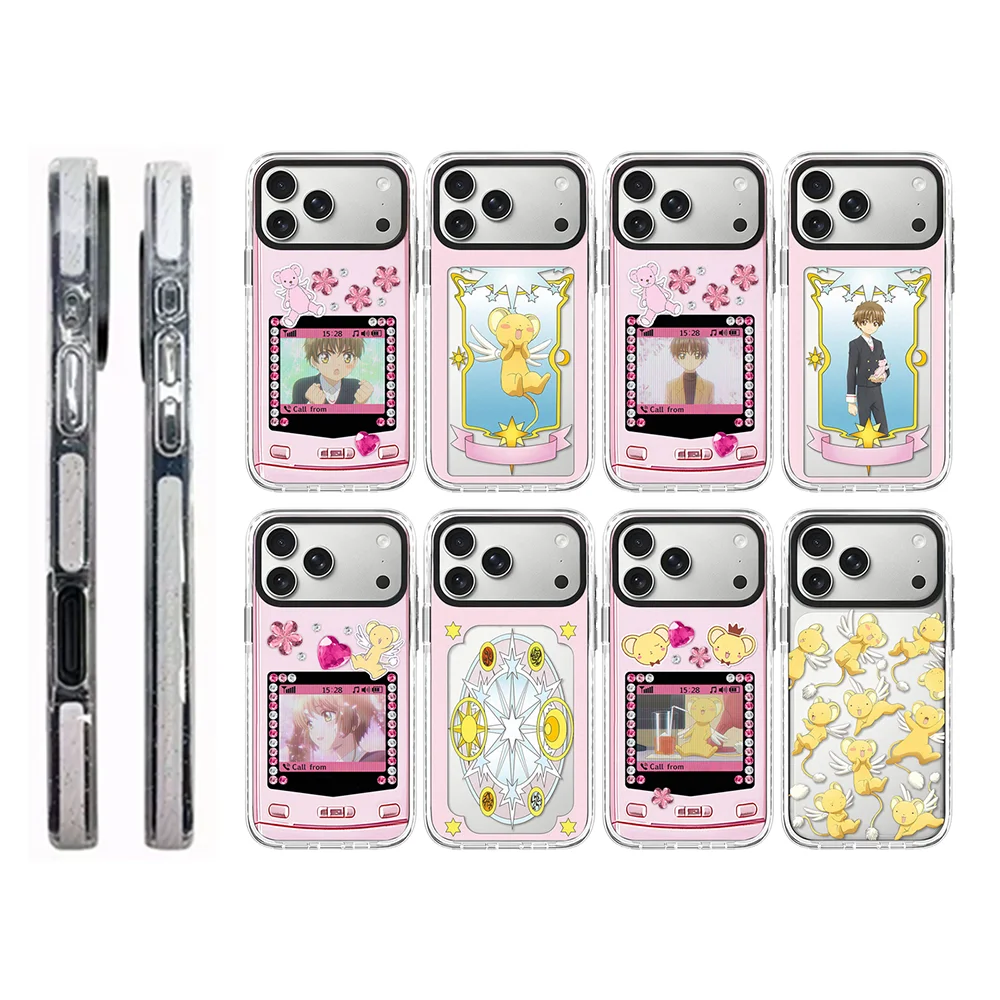 

Anime Yellow Angel 2.0 Acrylic White Border Phone Cover for IPhone 12 13 14 15 16 17 Pro Max Case for IPhone 17 Air
