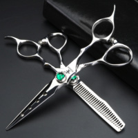 VG10 Steel 6-inch Professional Hair Scissors Barber Cutting and Thinning Scissors Set